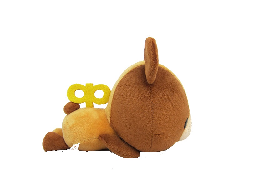 发条小熊趴姿款绒毛娃娃